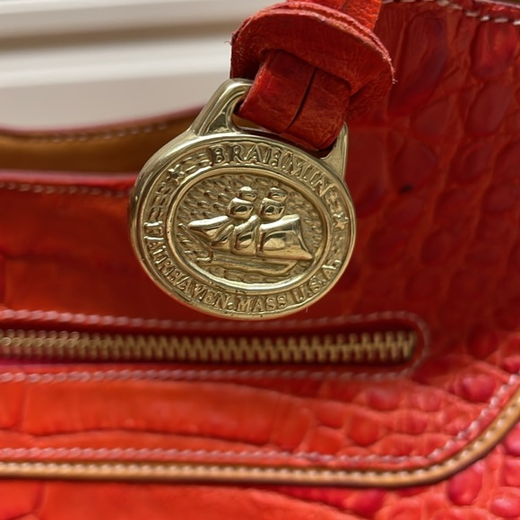 Orange Brahmin satchel - Picture 2 of 11